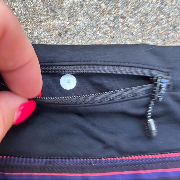 Lululemon Run Speed Shorts Red Blue Stretch - Picture 2 of 5